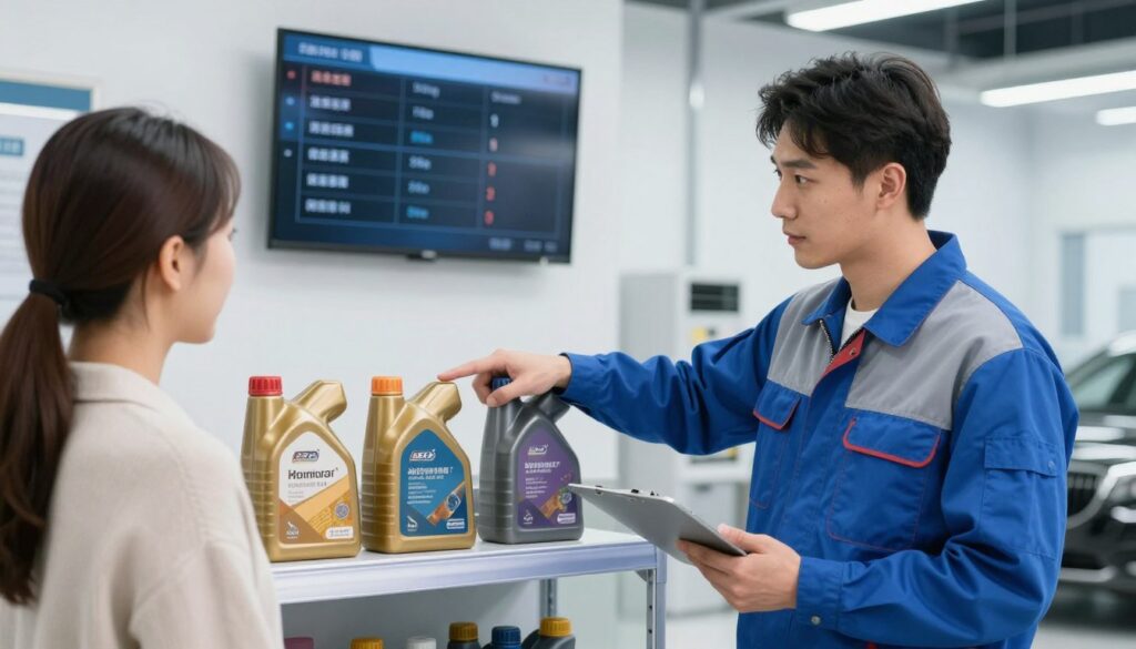 Mecanic explicând diferențele între uleiurile de motor moderne, Top 5 uleiuri de motor în 2026 Mecanic explicând diferențele între uleiurile de motor moderne, Top 5 uleiuri de motor în 2026