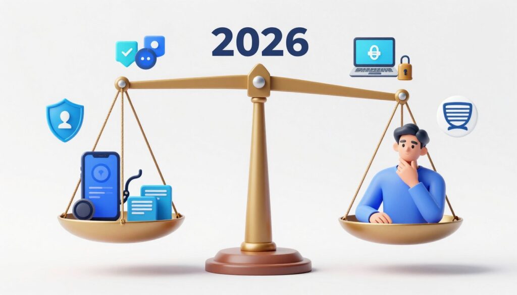 Reprezentare vizuală a considerentelor etice legate de AI în gadgeturile din 2026 Reprezentare vizuală a considerentelor etice legate de AI în gadgeturile din 2026