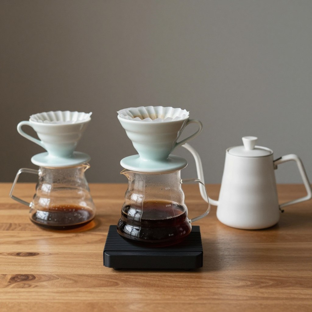 Set complet pentru prepararea cafelei V60 Set complet pentru prepararea cafelei V60