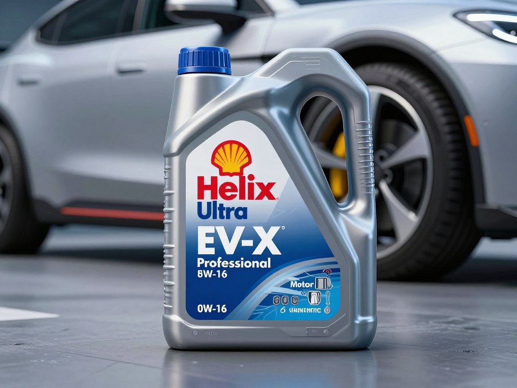 Shell Helix Ultra Professional EV-X 0W-16 în ambalaj futurist, Top 5 uleiuri de motor în 2026 Shell Helix Ultra Professional EV-X 0W-16 în ambalaj futurist, Top 5 uleiuri de motor în 2026