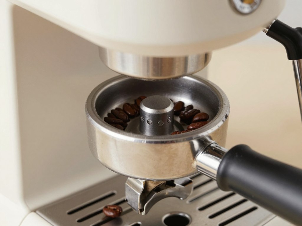 Sistem de măcinare ceramic al unui espressor automat cu boabe de cafea