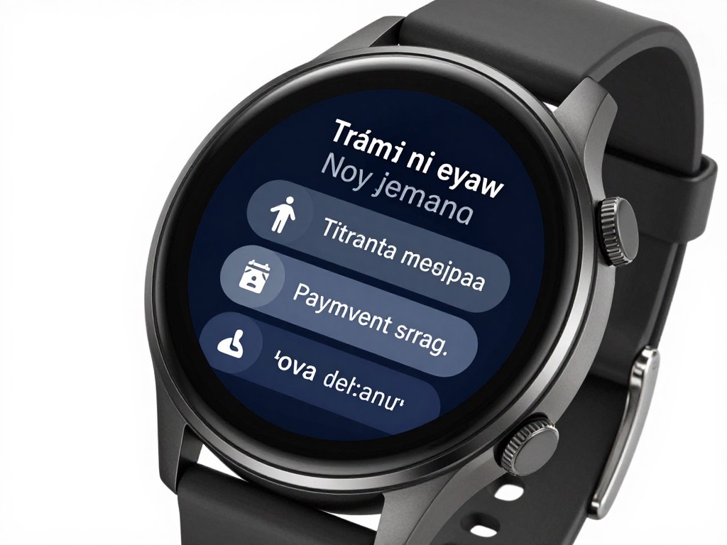Smartwatch oferind asistență proactivă bazată pe context Smartwatch oferind asistență proactivă bazată pe context