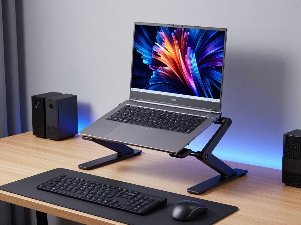 Suport pentru laptop de gaming cu sistem de răcire integrat