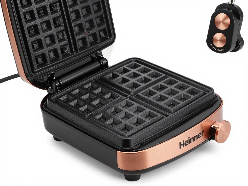 Aparat de facut vafe Heinner Copper Crown HWF-1000CR