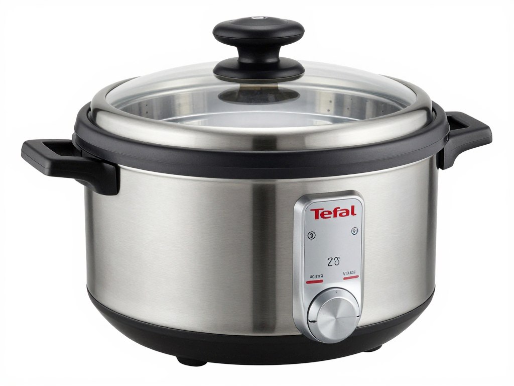 Aparat de gătit cu aburi Tefal VC145130 cu design elegant din inox