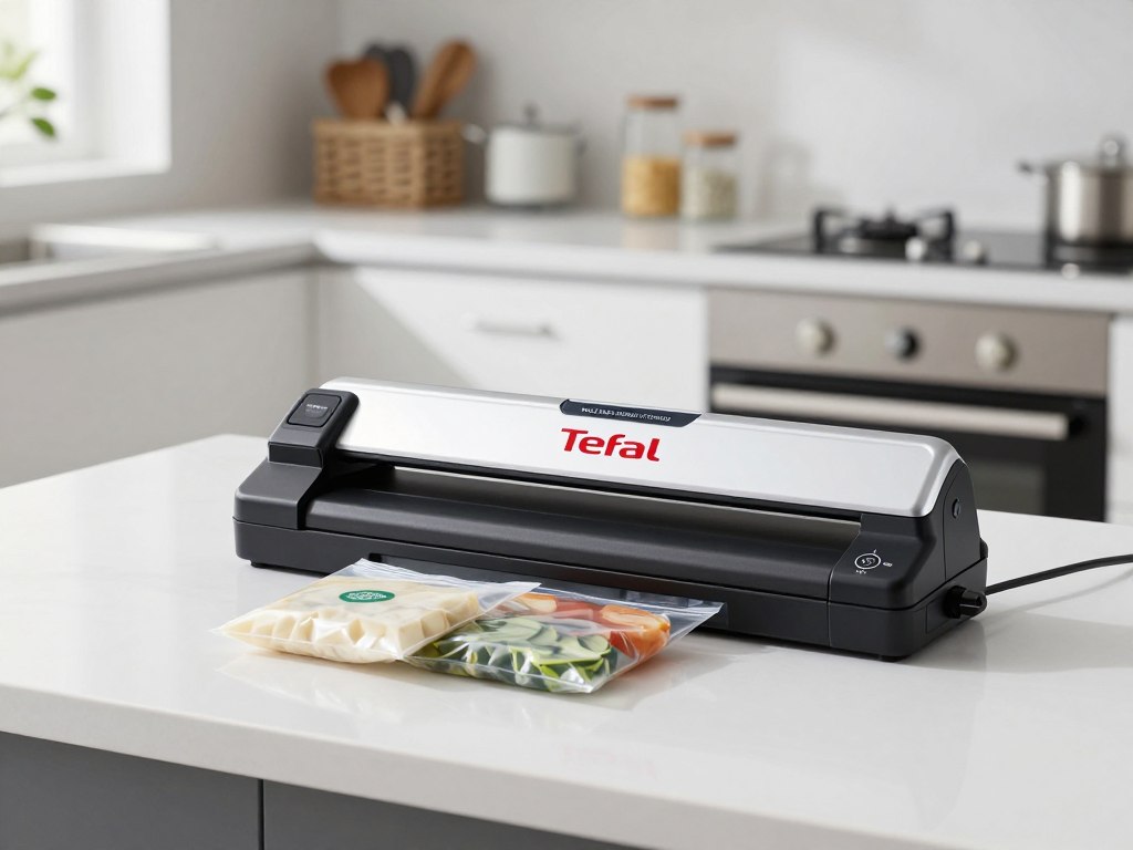 Aparat vidat Tefal VacuPack Classic VT254070 în bucătărie modernă
