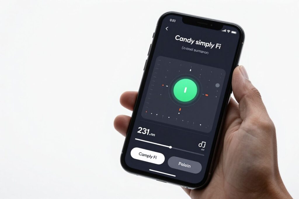 Aplicație mobilă Candy simply-Fi pentru control la distanță