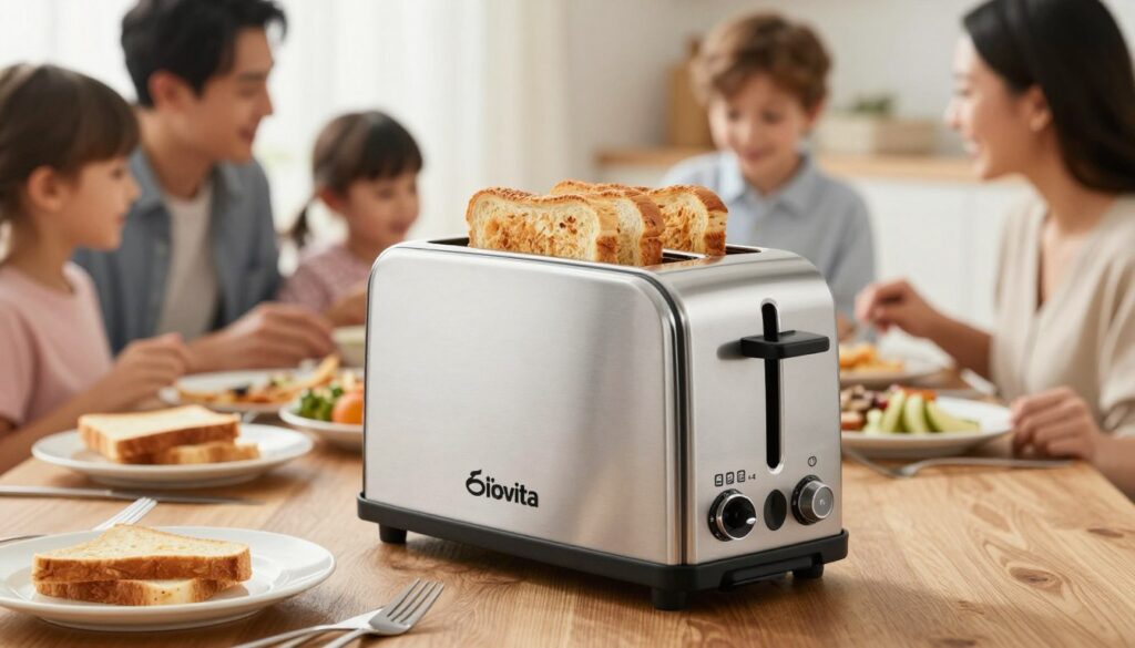 Biovita CLASSIC-4 prajitor de paine pentru familie cu capacitate 4 felii și programe presetate