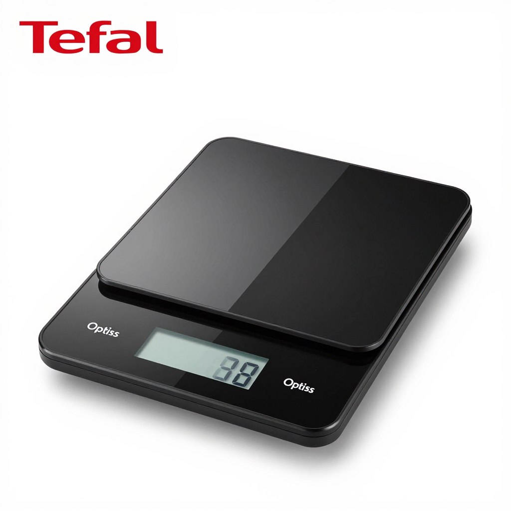 Cantar electronic Tefal Optiss design elegant negru cu display LCD Cantar electronic Tefal Optiss design elegant negru cu display LCD