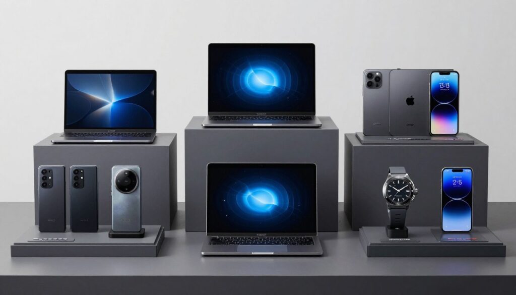 Colecție cadouri tech pentru bărbați prezentate elegant