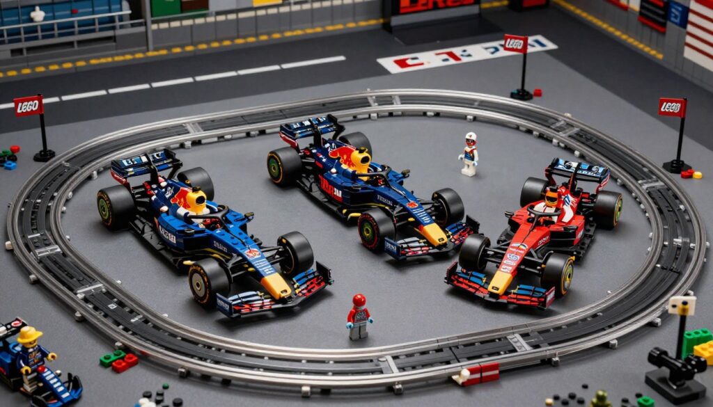 Colecție completă LEGO F1 pe circuit imaginar