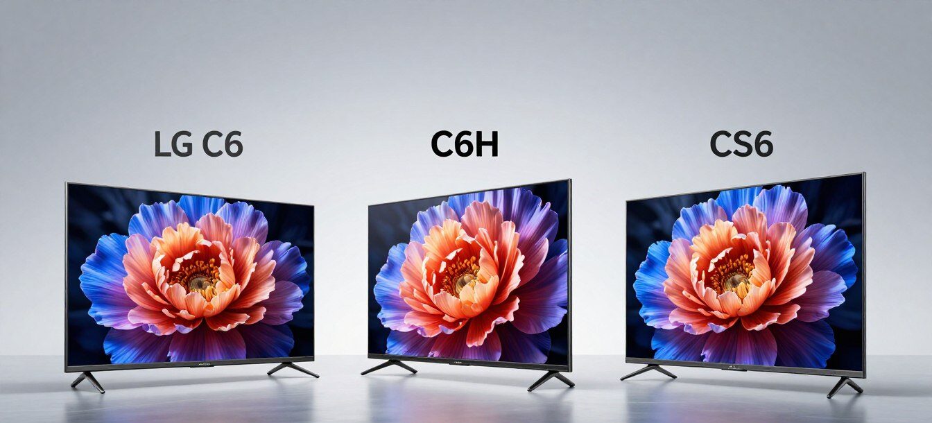 Comparație între modelele LG C6, C6H și CS6 din gama LG OLED 2026 Comparație între modelele LG C6, C6H și CS6 din gama LG OLED 2026