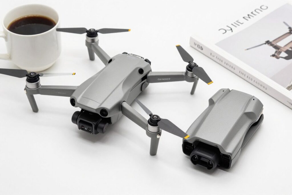 DJI Mini 3 comparație dimensiuni portabilitate