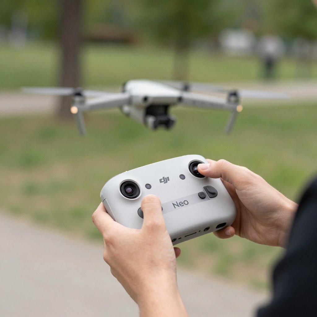 DJI Neo control prin gesturi hands-free