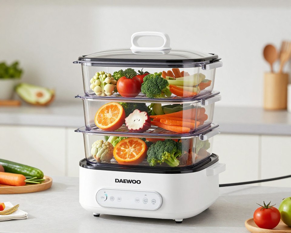 Daewoo DFS900W aparat de gatit cu aburi capacitate mare economie bani