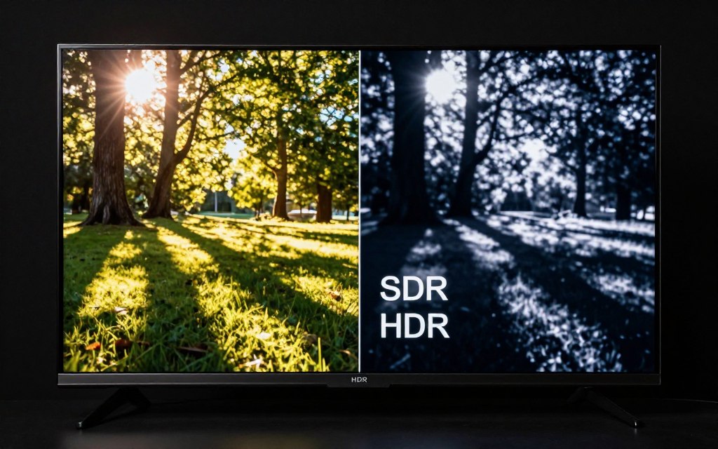 Demonstrație HDR pe televizor MiniLED