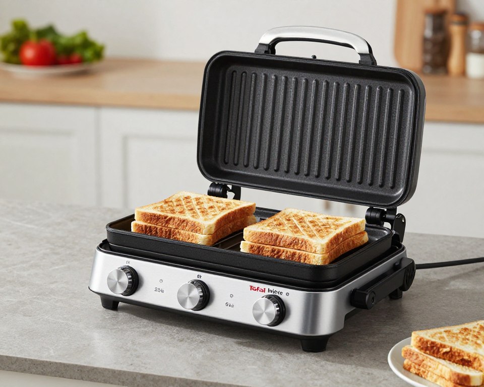 Grătar electric Tefal Inicio Grill GC241D38 compact și accesibil pentru utilizare zilnică