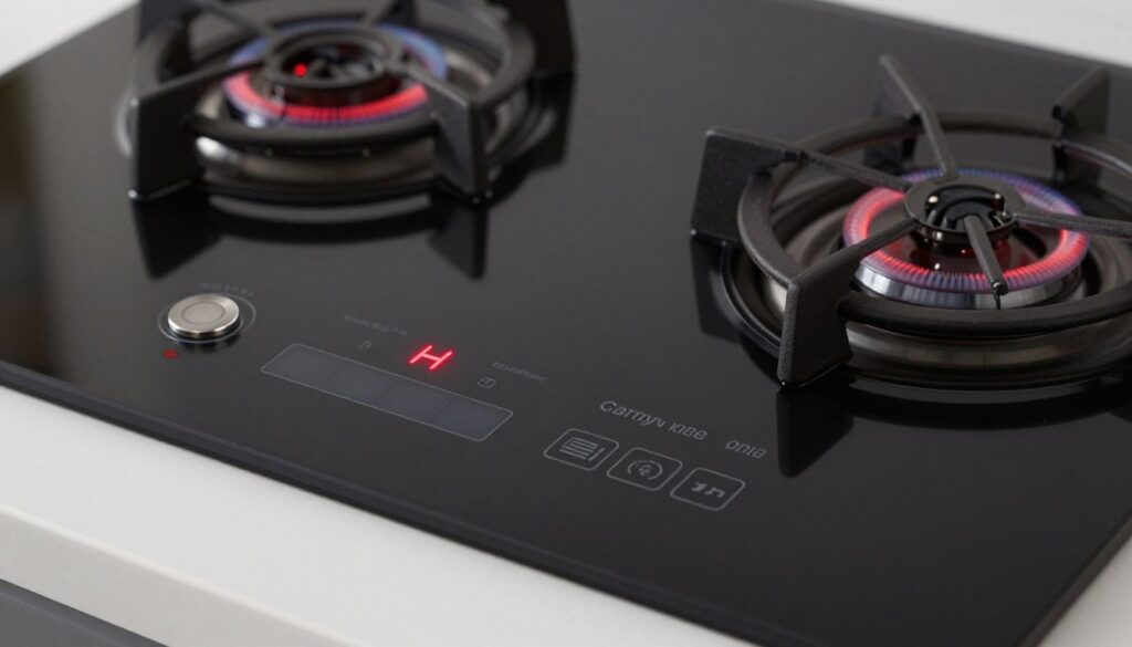 Indicator de caldura reziduala activ pe plita Candy CH64CCB