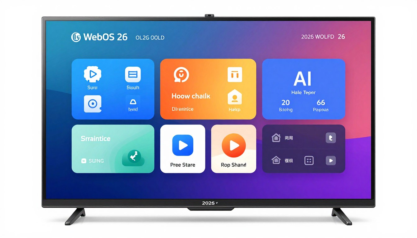 Interfața WebOS 26 pe televizoarele LG OLED 2026 Interfața WebOS 26 pe televizoarele LG OLED 2026