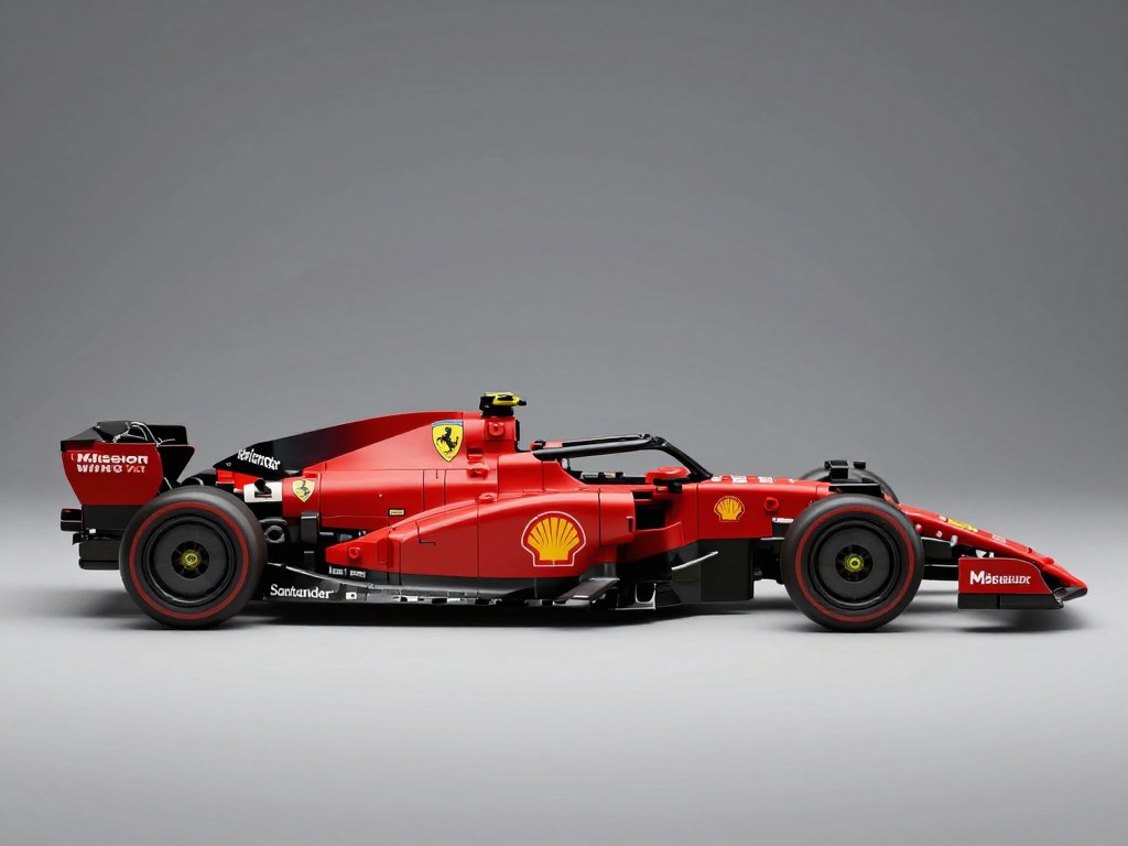 LEGO Ferrari SF-24 profil lateral detalii aerodinamice