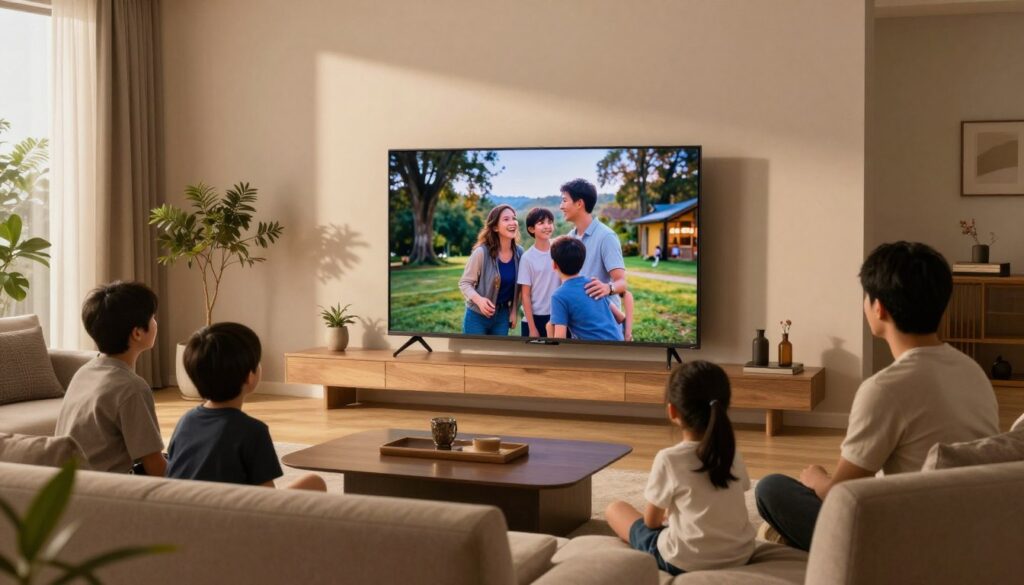 LG 65QNED86 în living spațios