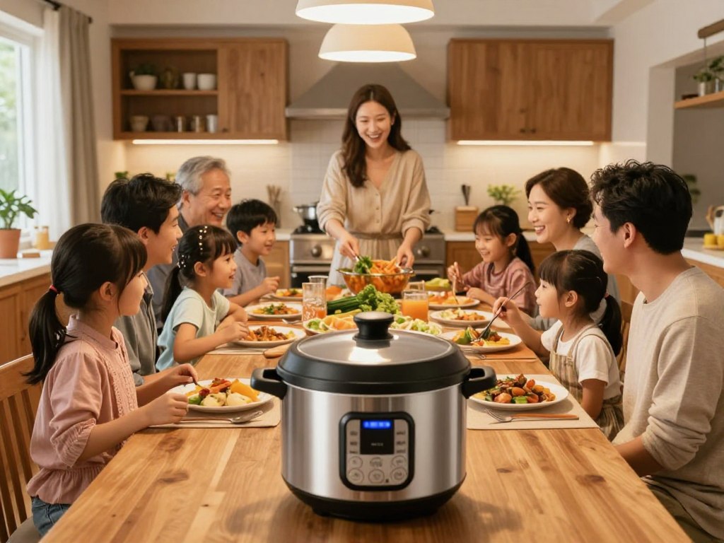 Multicooker cu capacitate mare ideal pentru familii numeroase