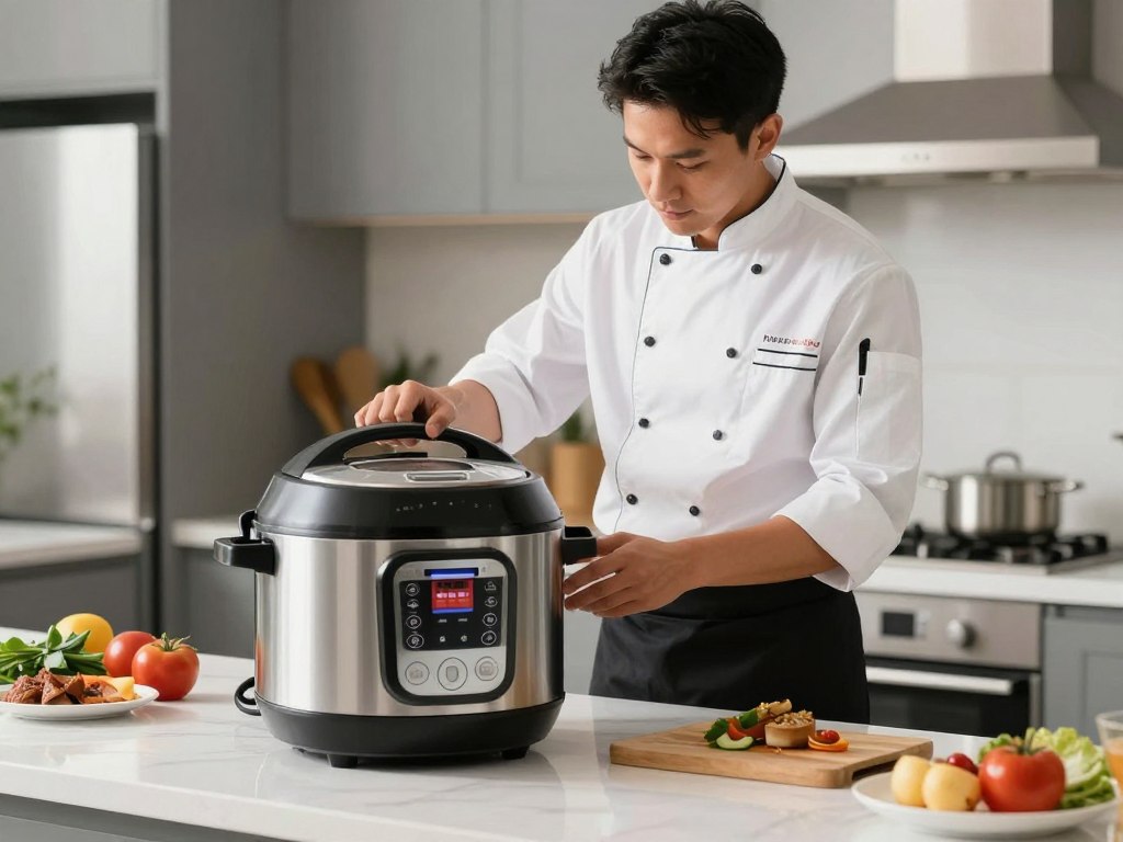 Multicooker profesional cu funcții avansate pentru bucătari pasionați
