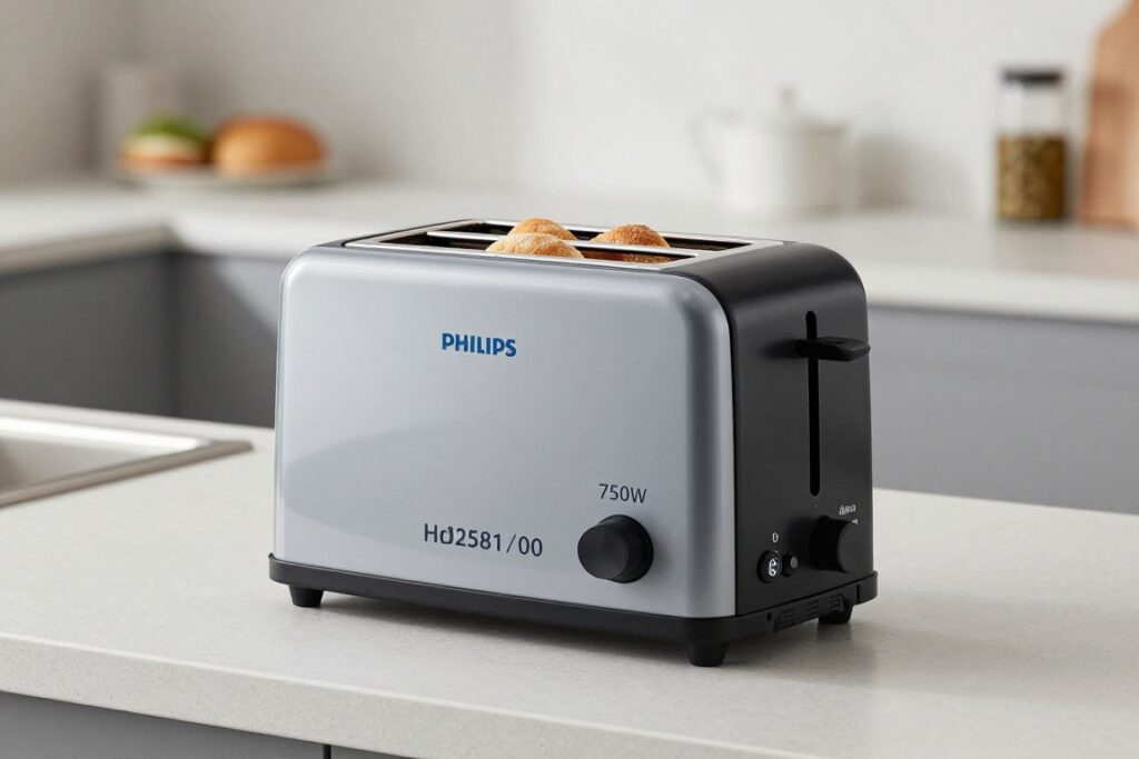 Philips HD2581/00 prajitor de paine mid-range cu raport calitate-preț optim și grilaj pentru chifle