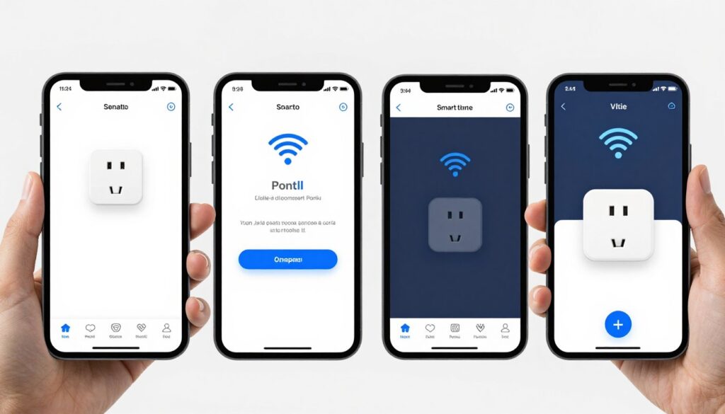 Proces configurare priză inteligentă prin aplicație mobilă pas cu pas