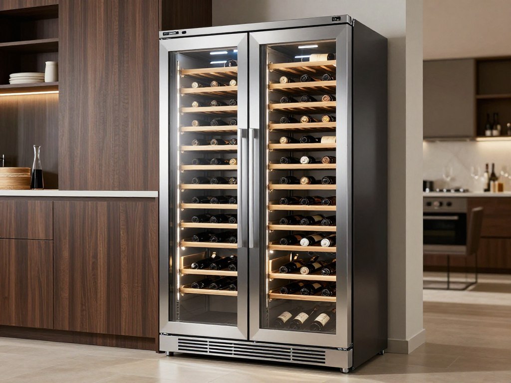 Racitor vinuri Bosch KWK36ABGA capacitate profesională 199 sticle