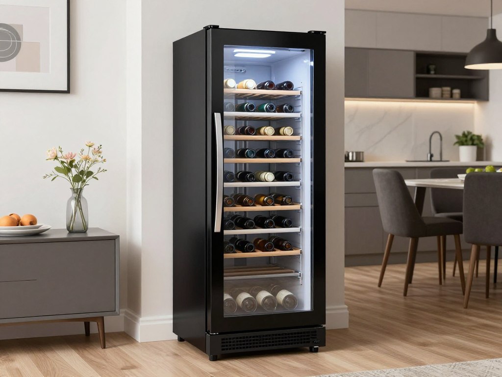 Racitor vinuri Vortex VWC15NBK02D cu capacitate mare 55 sticle