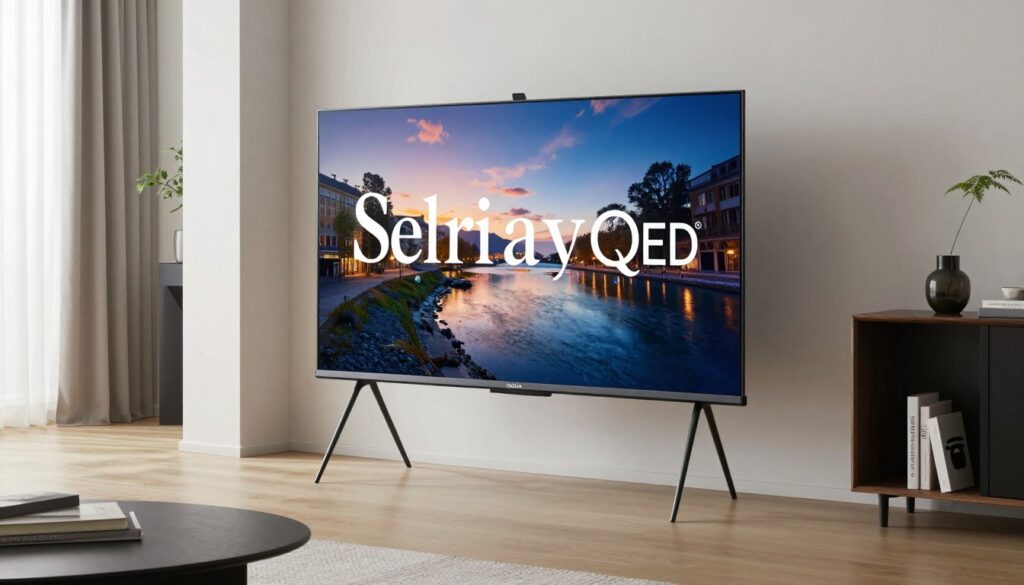 Samsung The Serif QLED cu design 360 de grade în spațiu minimalist