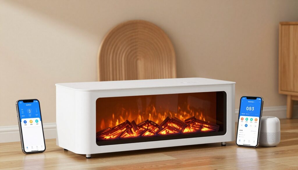 Semineu electric SafeCare WiFi Smart cu aplicatie si control vocal