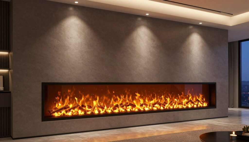 Semineu electric incorporabil Art Flame Haiti 78 de 200cm