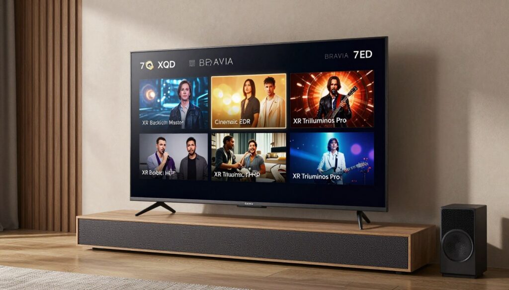 Sony BRAVIA 7 QLED XR cu tehnologie XR Backlight Master Drive