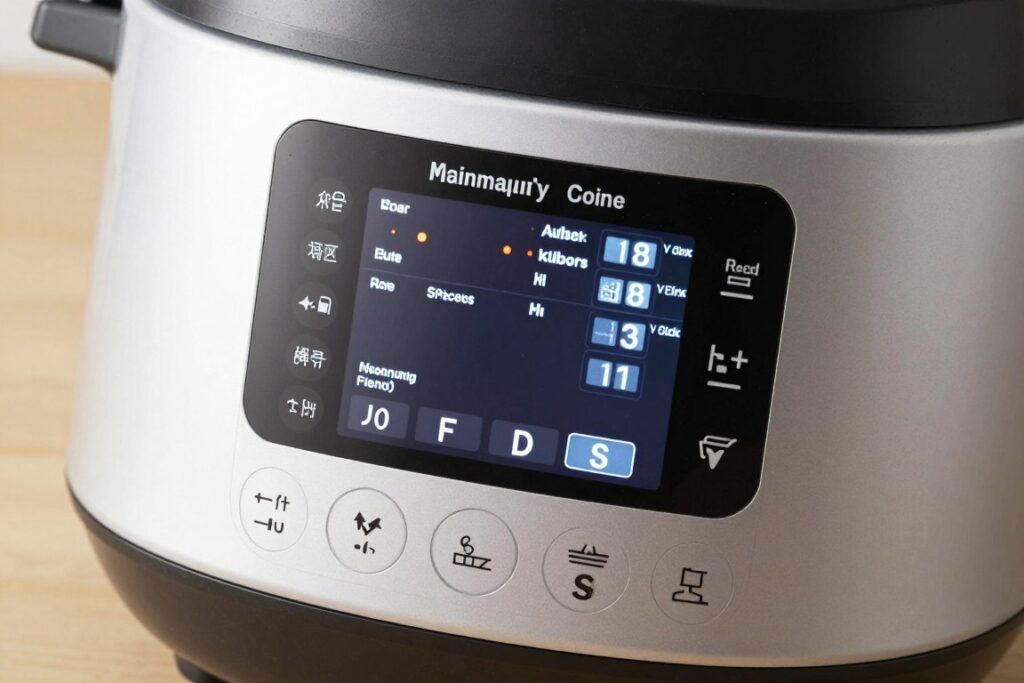 Specificații tehnice multicooker cu detalii despre capacitate și programe