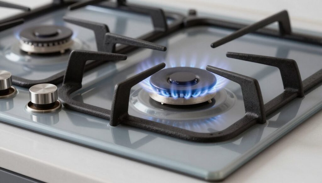 Suport din sticla securizata gri al plitei Arctic ARSGW64120SMG