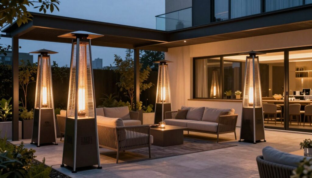Top 7 Încălzitoare Terasă 2026 România pe o terasă modernă