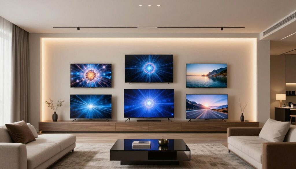 Top 7 TV OLED pentru apartamente în România 2026 afișate într-un living modern
