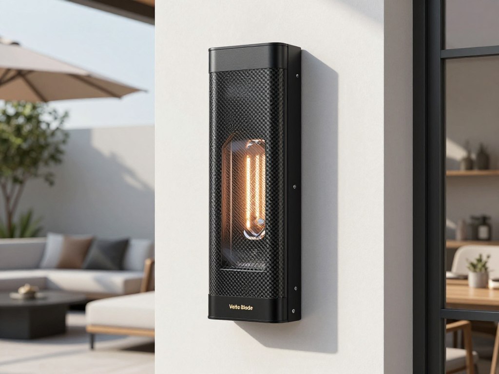 Veito Blade S încălzitor terasă cu fibră de carbon și telecomandă