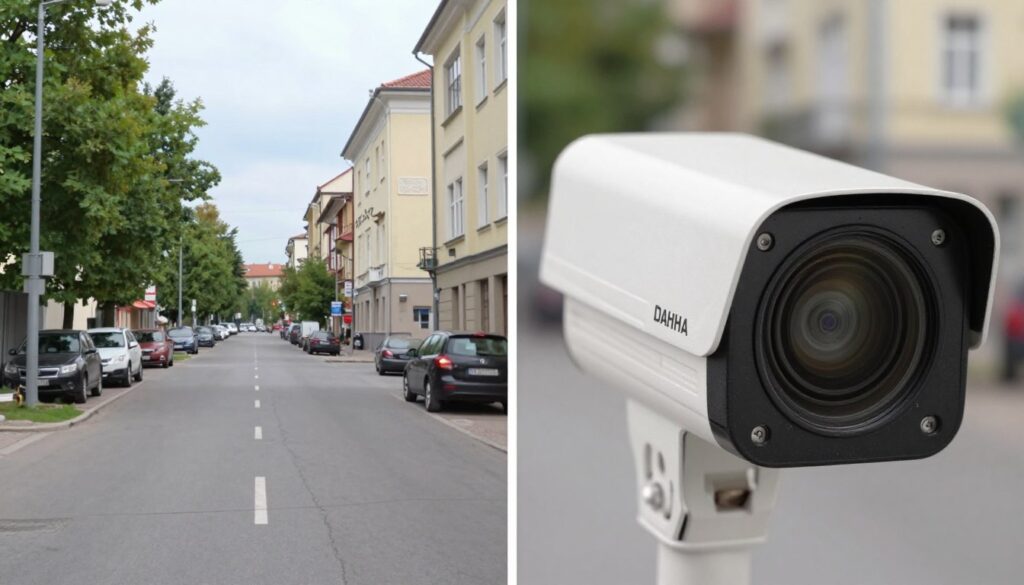 comparatie zoom optic cu lentila motorizata Dahua de la wide la tele comparatie zoom optic cu lentila motorizata Dahua de la wide la tele