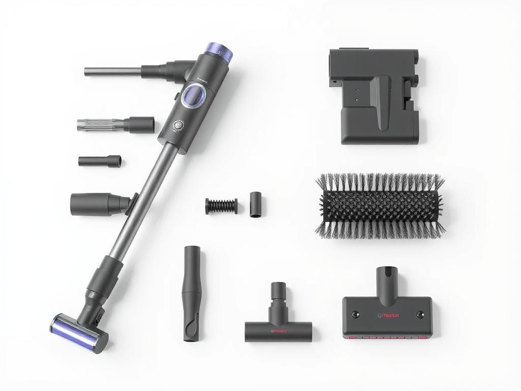 Aspirator vertical cu accesorii pentru diverse suprafețe Aspirator vertical cu accesorii pentru diverse suprafețe