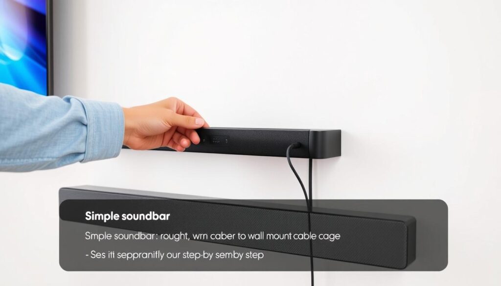 Instalare simplă soundbar în sufragerie Instalare simplă soundbar în sufragerie