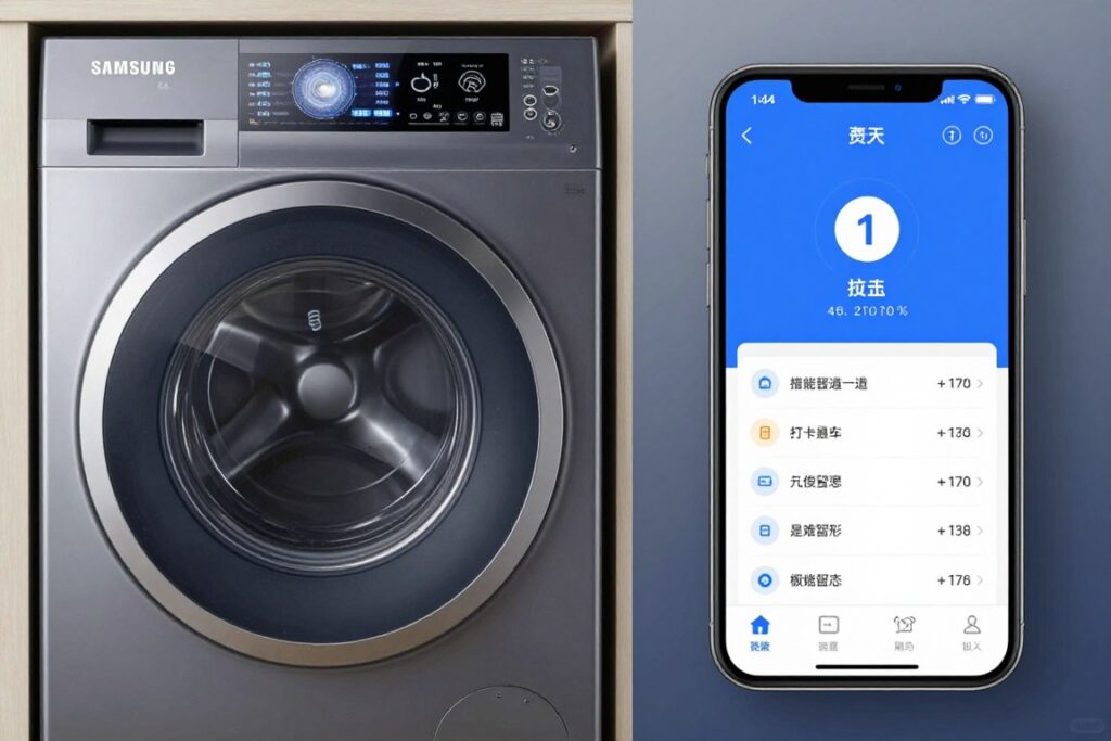Interfață utilizator Samsung cu ecran tactil și aplicație mobilă pentru control remote Interfață utilizator Samsung cu ecran tactil și aplicație mobilă pentru control remote