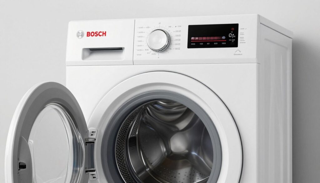 Mașină de spălat Bosch cu design minimalist și construcție robustă Mașină de spălat Bosch cu design minimalist și construcție robustă