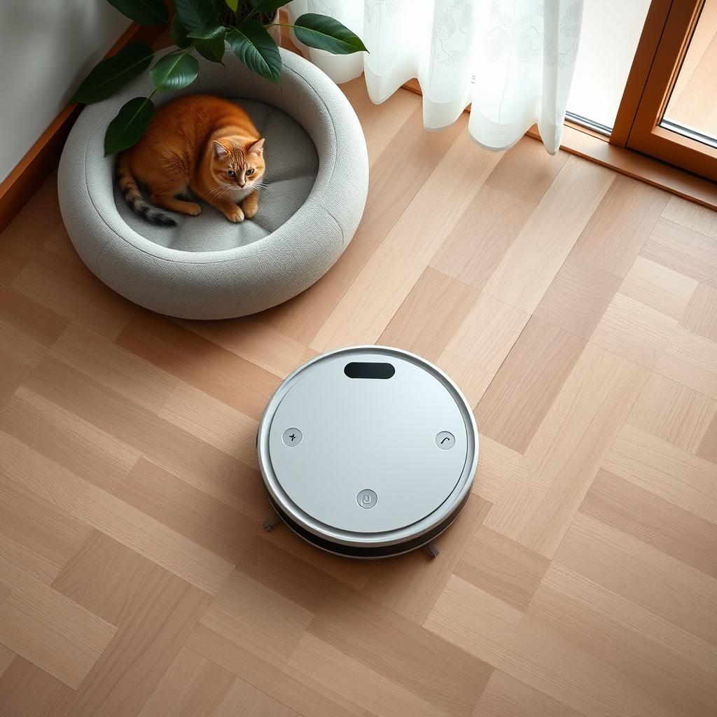 aspirator robot pentru păr de pisică pe parchet aspirator robot pentru păr de pisică pe parchet