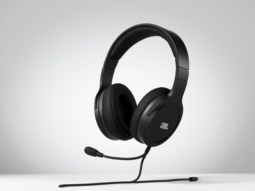 Căști gaming JBL Quantum 100 design simplu negru Căști gaming JBL Quantum 100 design simplu negru