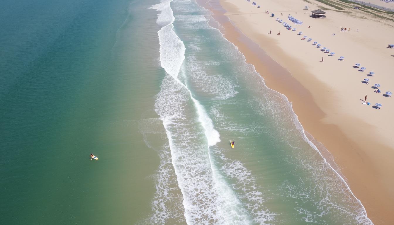 Plaja Vama Veche România, locație surf Marea Neagră, nisip fin și valuri
