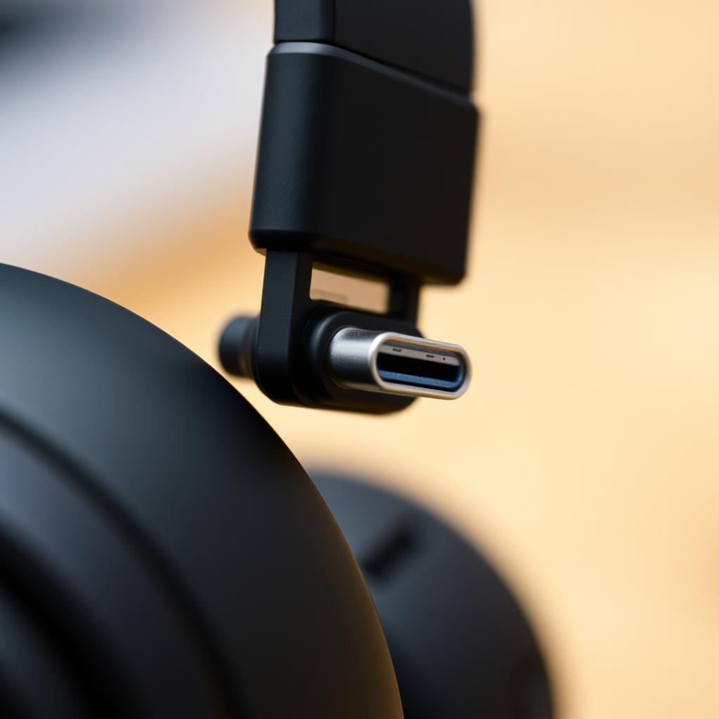 Port USB-C pentru încărcare căști wireless
