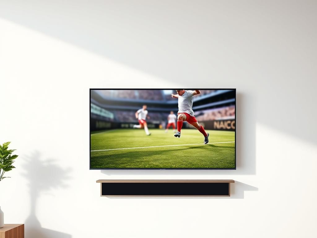 Samsung UE50DU7172 televizor 50 inch pe perete in living Samsung UE50DU7172 televizor 50 inch pe perete in living